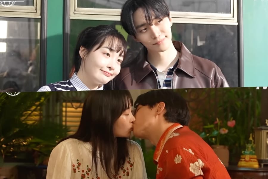 Watch: Lee Junho And Kim Min Ha Exchange Ideas To Perfect Their Romantic Kiss Scene In “Typhoon Family”